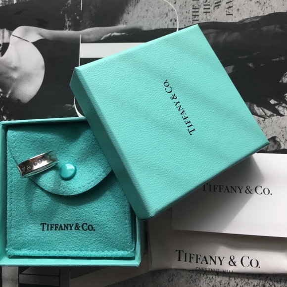 Tiffany & Co. Jewelry - Tiffany & Co Sterling Silver 1837 Thick Band Ring
